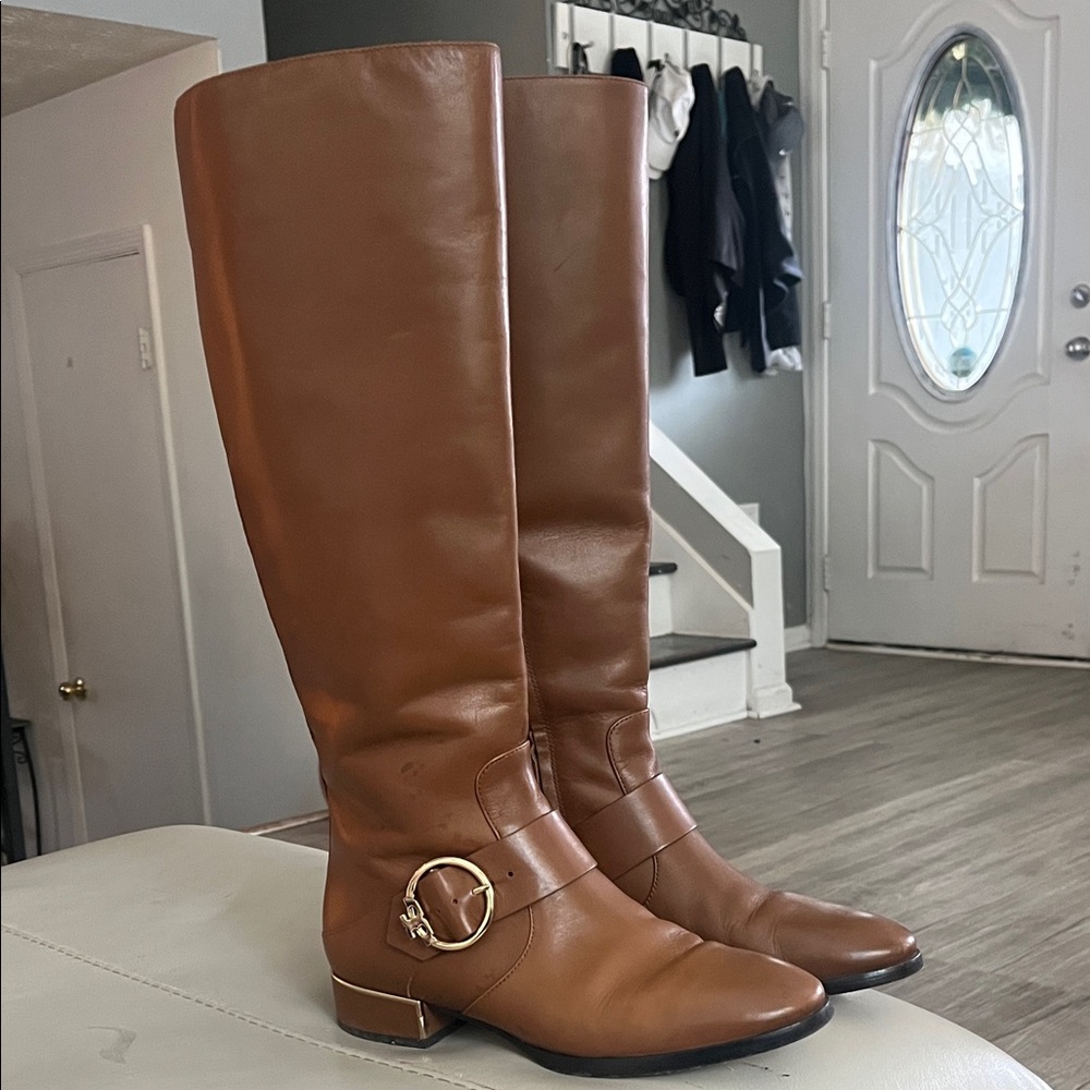Tory Burch Leather Knee-High Boots
